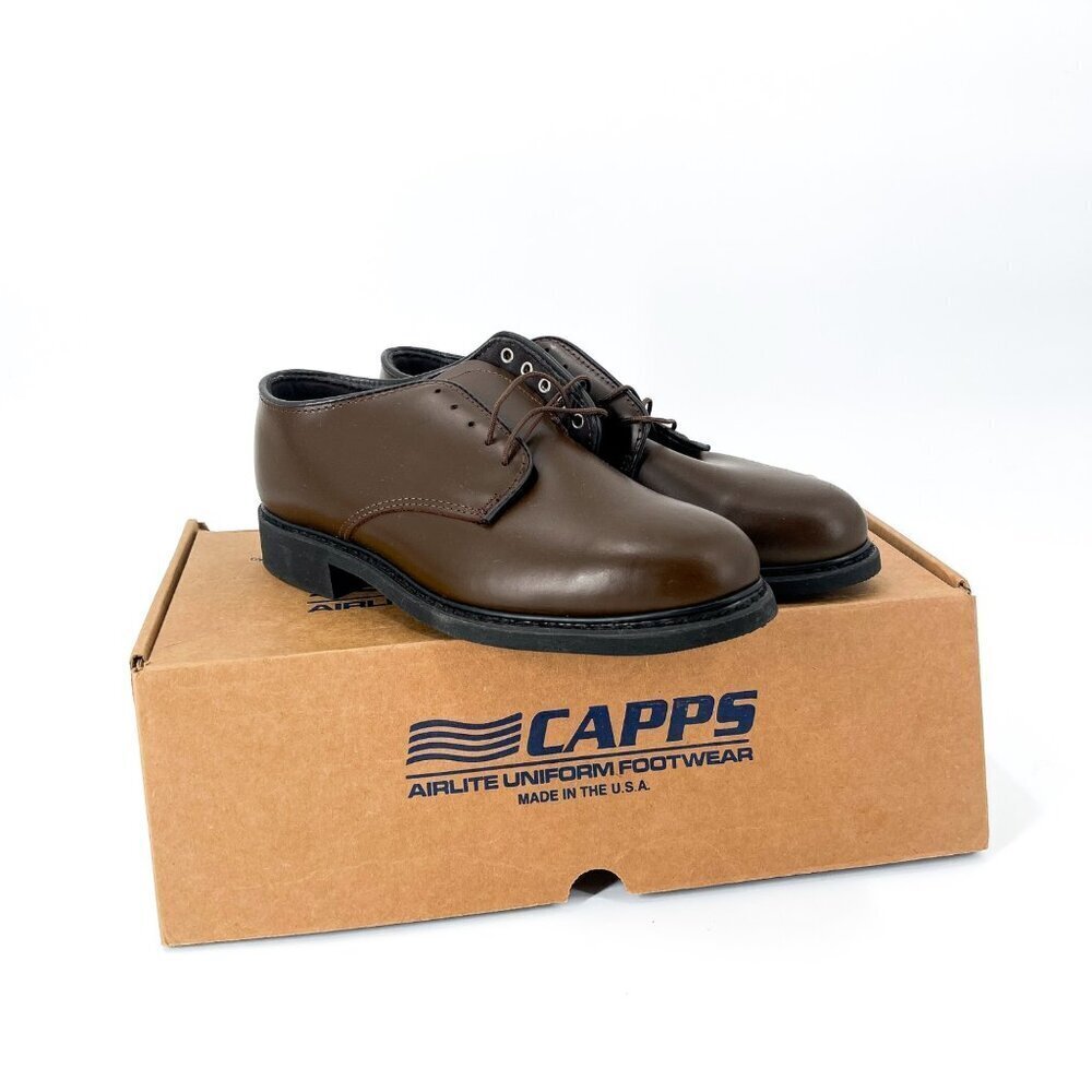 CAPPS ASGU Welt Leather Oxfords Dress Shoes Loafers Walnut Brown Mens 7.5